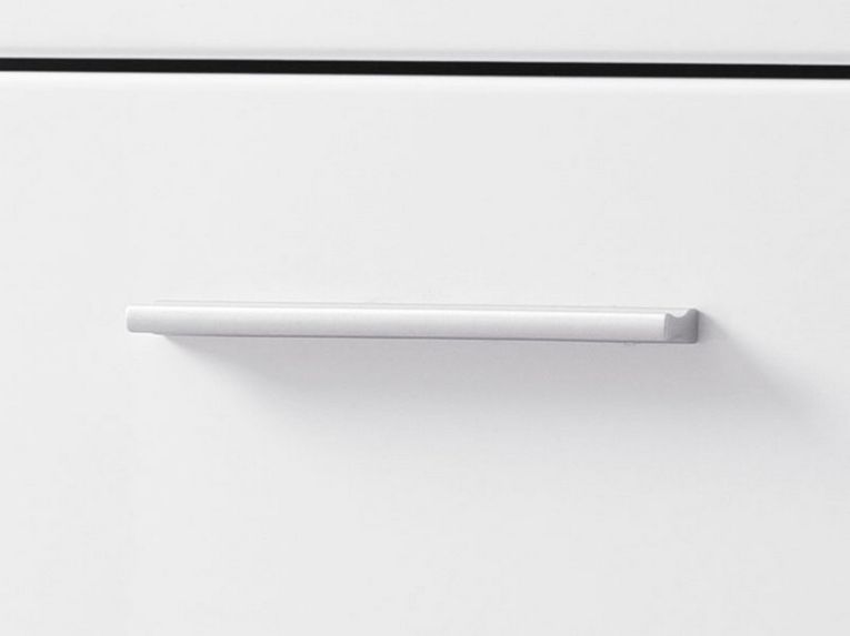 Credenza Bianco 2 Ripiani un Cassetto 79x35x97.5h cm, 3 Vani - Verduno