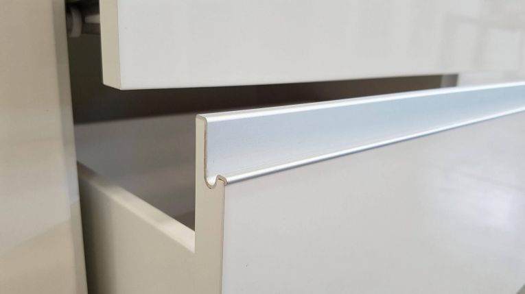 Credenza bianco lucida 150x40x81h cm 3 ante - Andesina