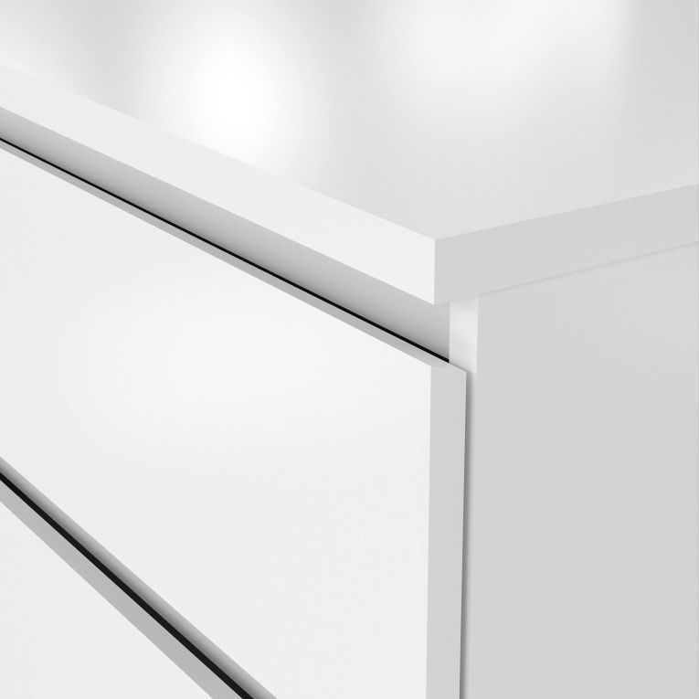 Credenza bianco lucida 153x50x68h cm 6 cassetti - Joyce