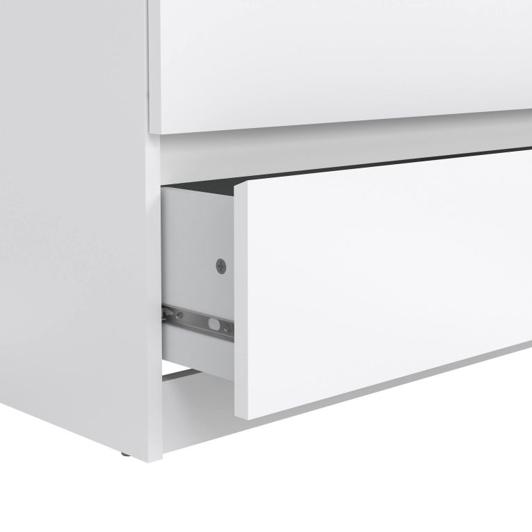 Credenza bianco lucida 153x50x68h cm 6 cassetti - Joyce