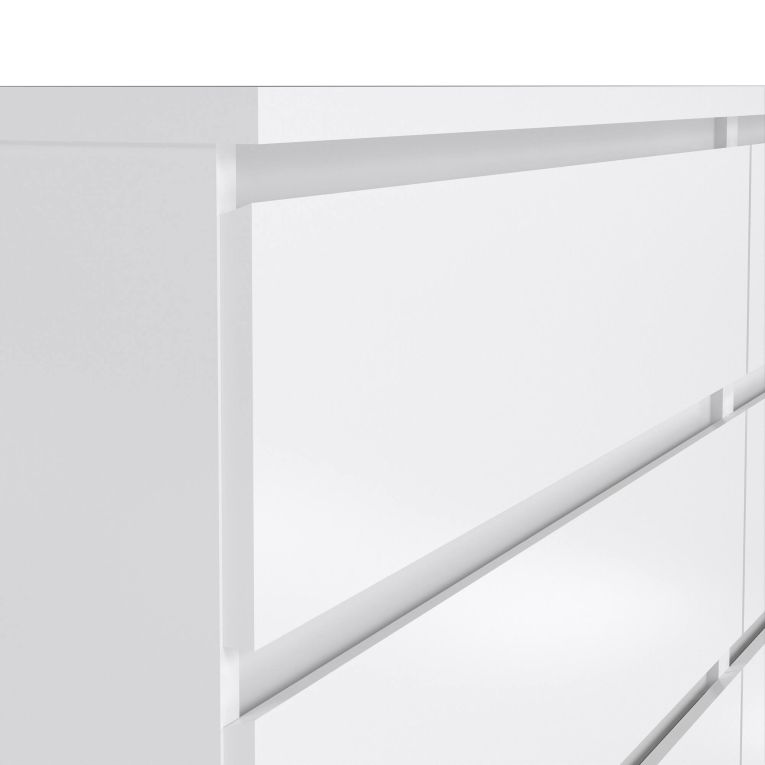 Credenza bianco lucida 153x50x70h cm 6 cassetti - Abacadabra