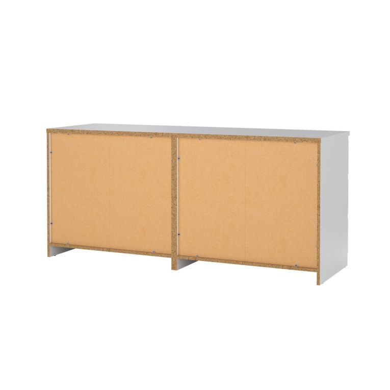 Credenza bianco lucida 153x50x70h cm 6 cassetti - Abacadabra