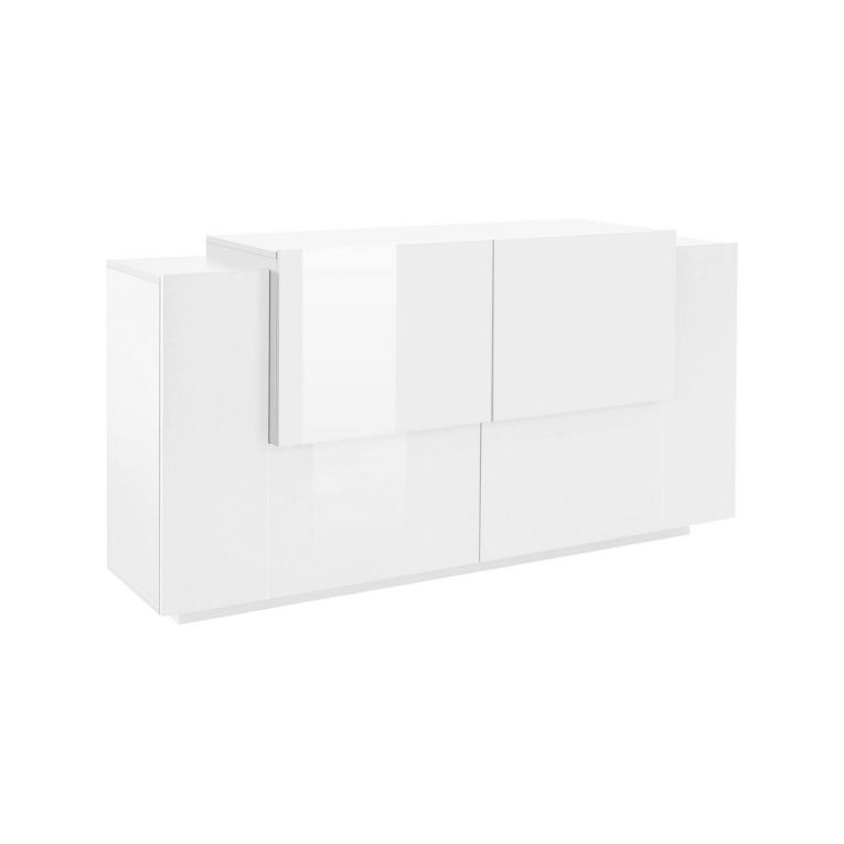 Credenza bianco lucida 160x45x86h cm 4 ante - Muscari