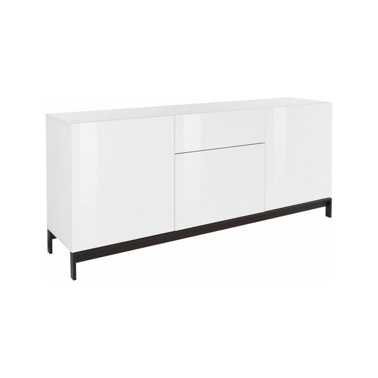 Credenza bianco lucida 170x40x72h cm 3 ante e 1 cassetto - Allel