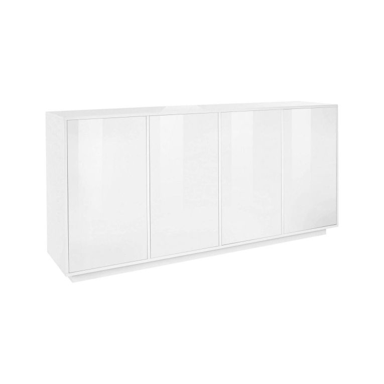 Credenza bianco lucida 180x41x86h cm 4 ante - Aulina