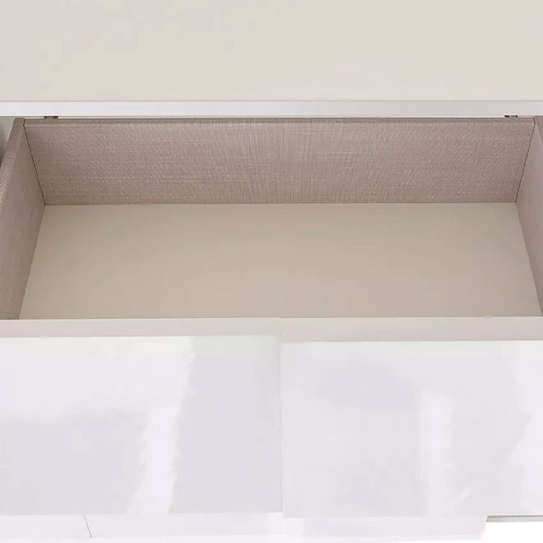 Credenza bianco lucida 181x43x84h cm 2 ante e 2 cassetti - Zerba