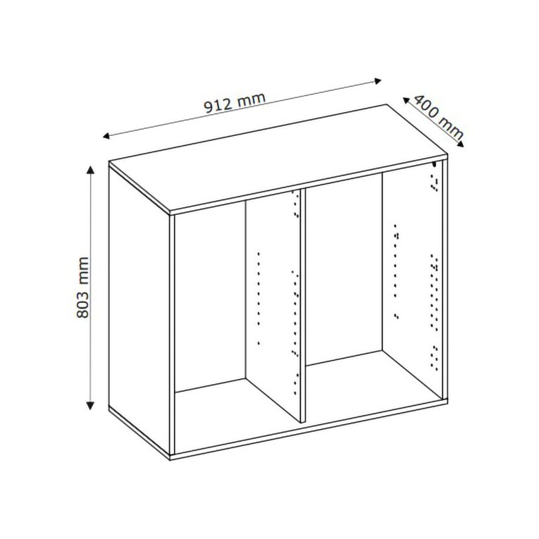 Credenza Bianco oro 3 Cassetti Apertura Battente, Scorrevole 91x40x98h cm, Un'anta - Lemihapa