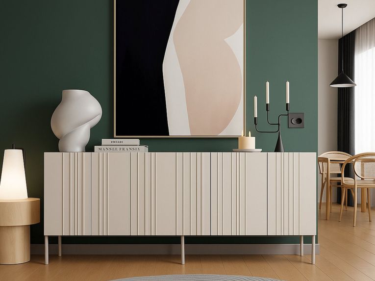 Credenza Gerace, 201x42 h75 cm, Beige