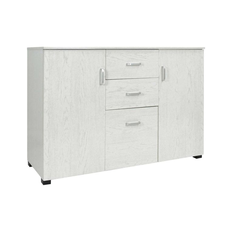 Credenza grigia 120x40x82h cm 3 ante e 2 cassetti - Apocalypse