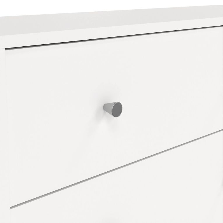 Credenza Janine, Buffet da soggiorno, Madia da salotto, Dispensa da cucina, 30x143 h68 cm, Bianco