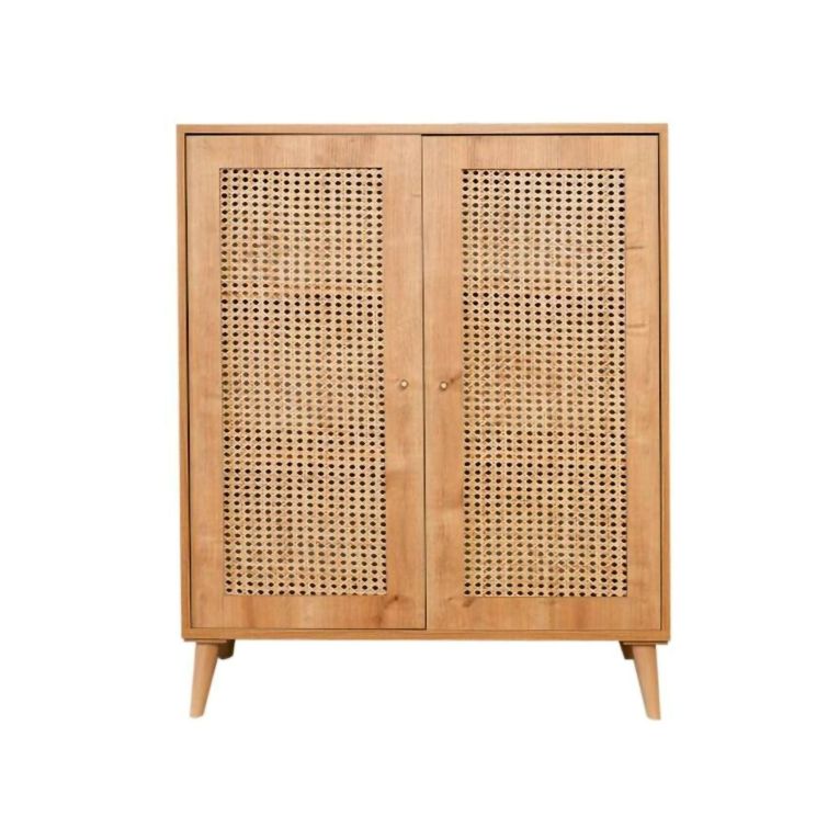Credenza legno chiaro 90x40x110h cm 2 ante - Diodata