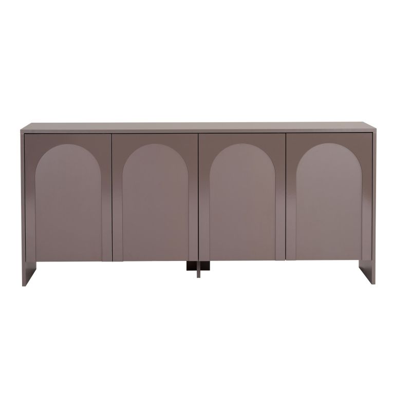 Credenza Marrone Bronzo 2 Ripiani 4 Ante 180x45x80h cm, 6 Vani - Nomesi