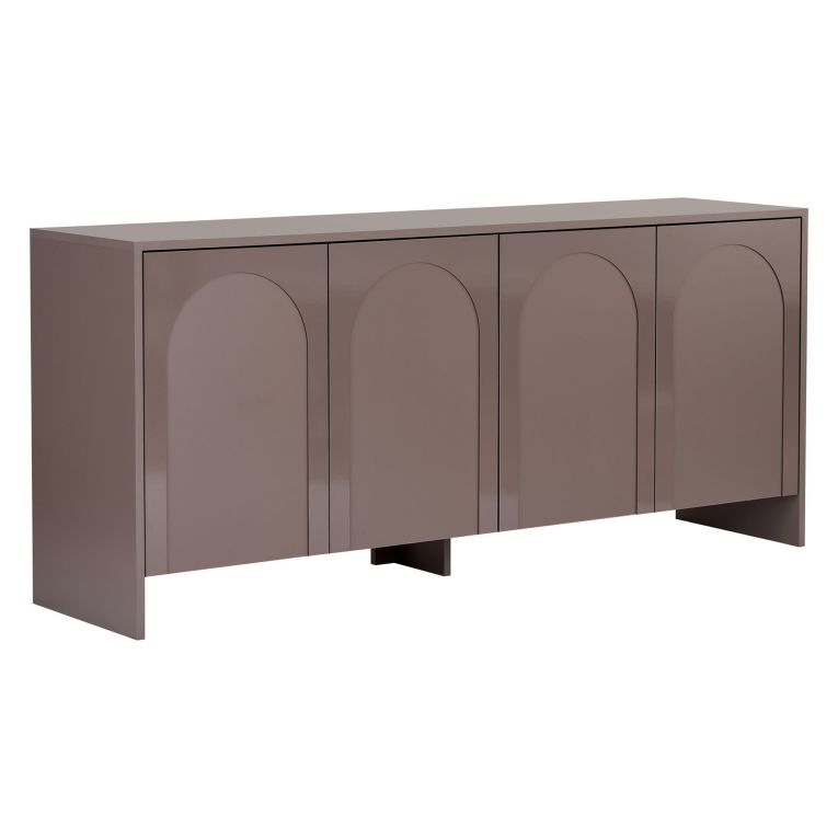 Credenza Marrone Bronzo 2 Ripiani 4 Ante 180x45x80h cm, 6 Vani - Nomesi