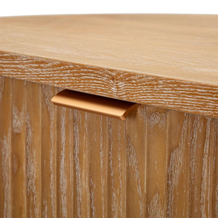Credenza Marrone Ciliegio un Cassetto un Ripiano 81x46x82h cm, Apertura Battente, Scorrevole - Falomo