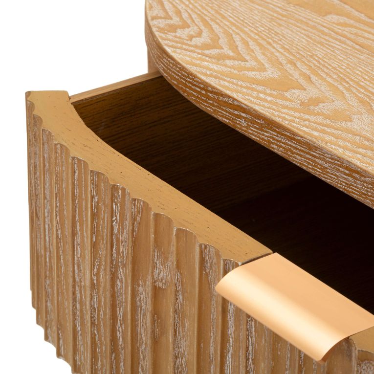Credenza Marrone Ciliegio un Cassetto un Ripiano 81x46x82h cm, Apertura Battente, Scorrevole - Falomo