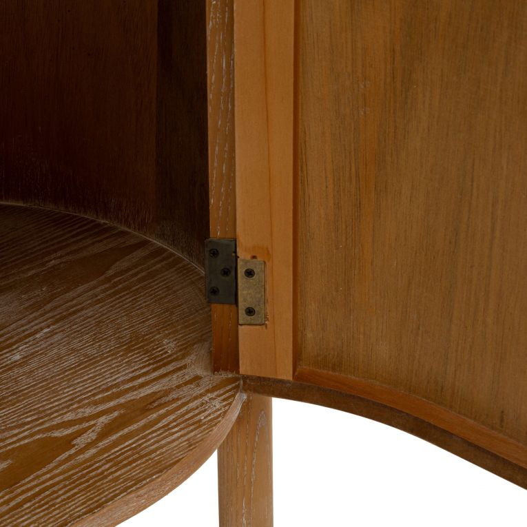 Credenza Marrone Ciliegio un Cassetto un Ripiano 81x46x82h cm, Apertura Battente, Scorrevole - Falomo