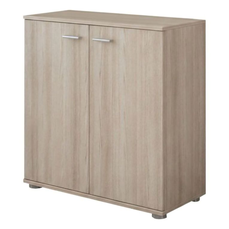 Credenza Marrone Olmo un Ripiano Apertura Battente 68x34x74h cm, 2 Ante - Osteno