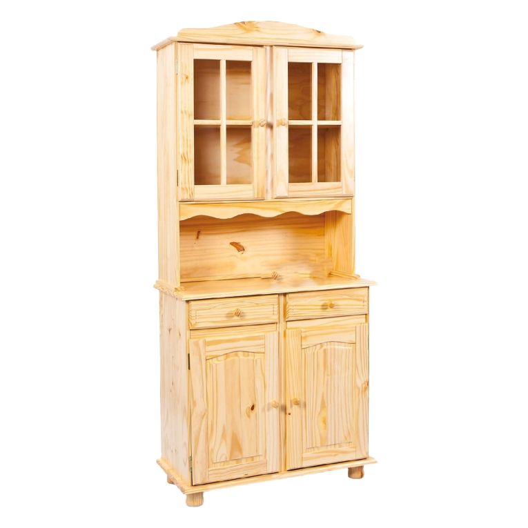Credenza Marrone Quercia un Cassetto 2 Ripiani 88x32x198h cm, Apertura Battente, Scorrevole - Quadri