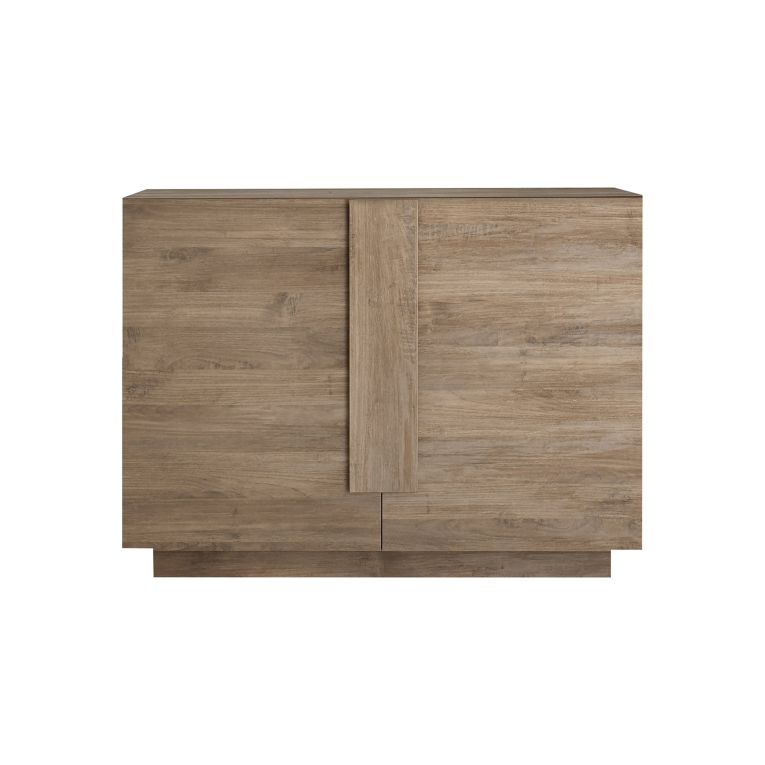 Credenza Marrone Rovere 2 Ripiani 4 Vani 120x44x90h cm, 2 Ante - Introd
