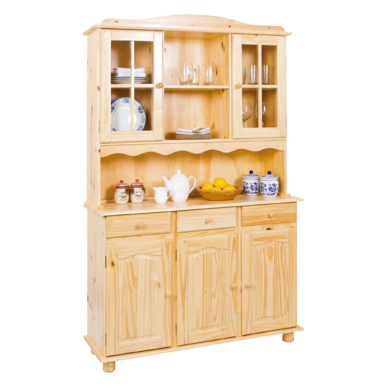 Credenza Marrone Rovere 3 Cassetti 6 Ripiani 130x32x198h cm, 12 Vani - Presezzo