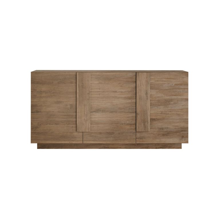 Credenza Marrone Rovere 3 Ripiani Apertura Battente 182x44x90h cm, 3 Ante - Malosco