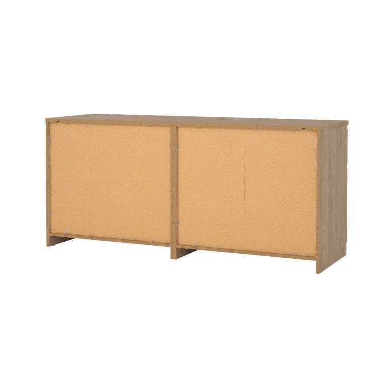 Credenza Marrone Rovere 6 Cassetti Apertura Scorrevole 154x50x68h cm, Chiusura Scorrevole - Joyce