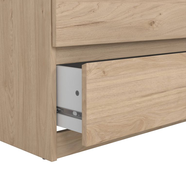 Credenza Marrone Rovere 6 Cassetti Apertura Scorrevole 154x50x68h cm, Chiusura Scorrevole - Joyce