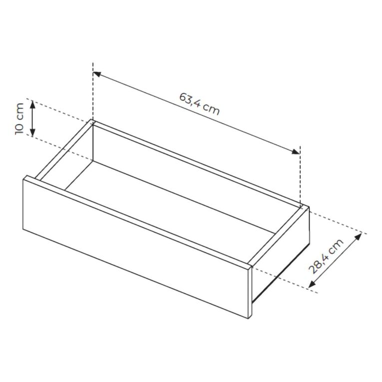 Credenza Marrone Rovere un Cassetto 2 Ripiani 196x40x51h cm, Apertura Battente, Scorrevole - Hanotofa