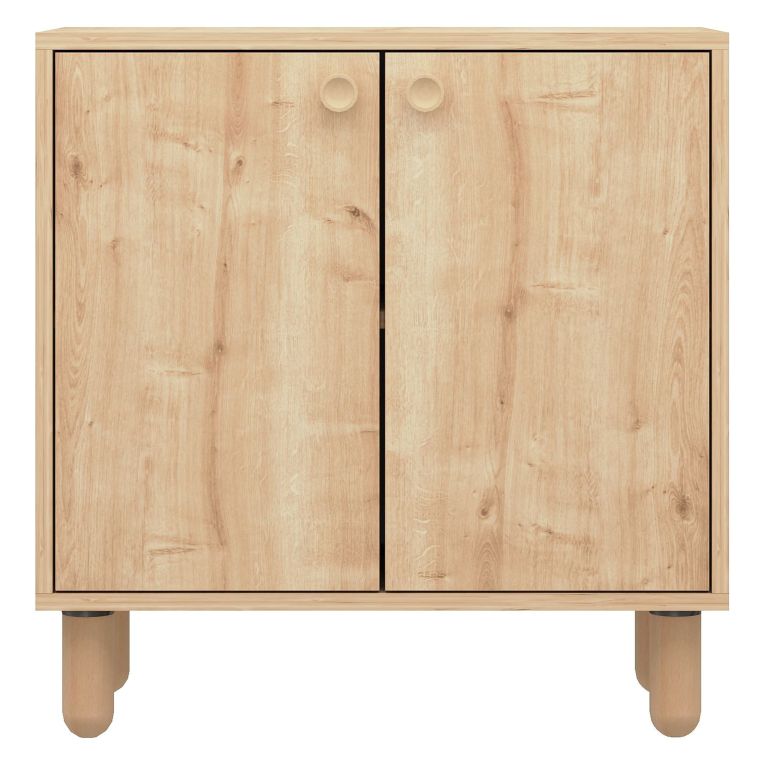 Credenza Marrone Rovere un Ripiano 2 Ante 72x36x73h cm, 2 Vani - Pontida