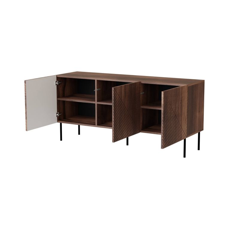 Credenza Montano, 151x40 h72 cm, Noce