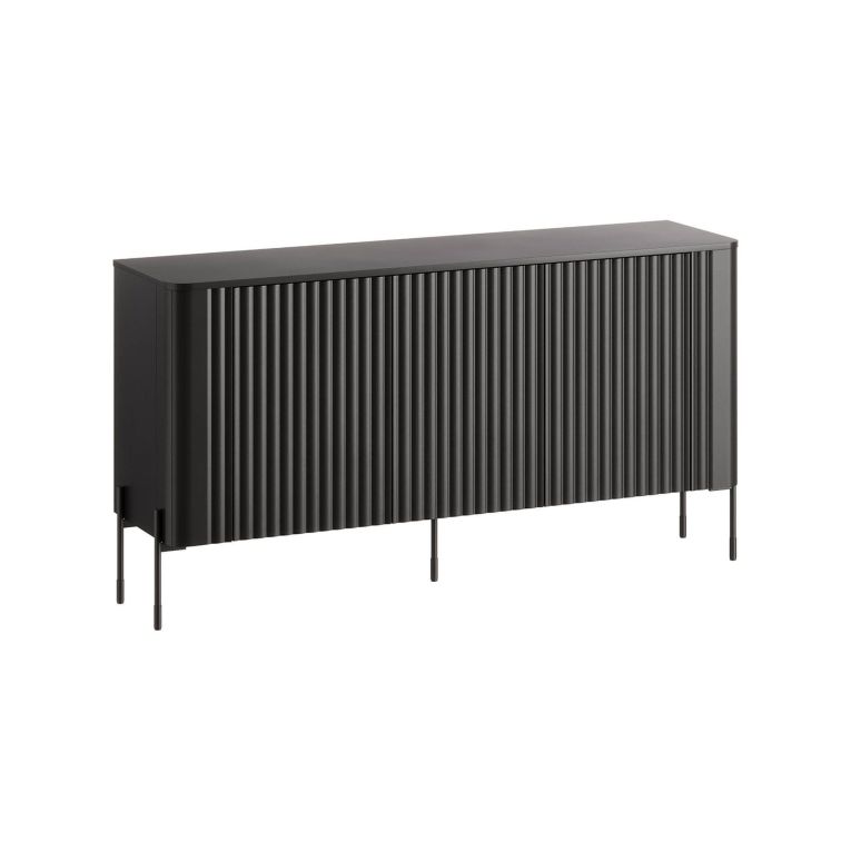 Credenza nera 150x39x80h cm 3 ante - Susegana