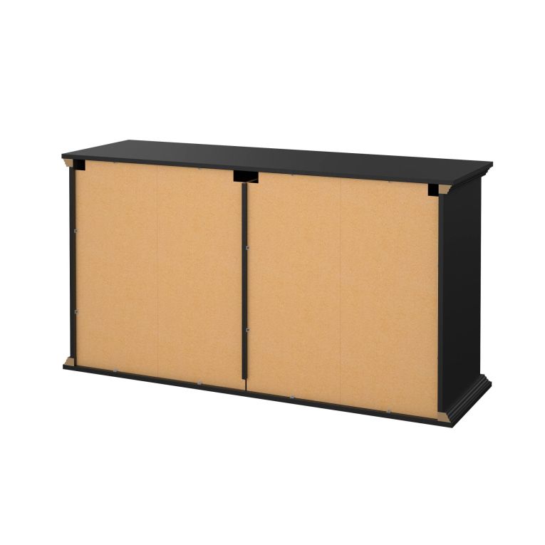 Credenza nera 163x51x88h cm 6 cassetti - Hibaru