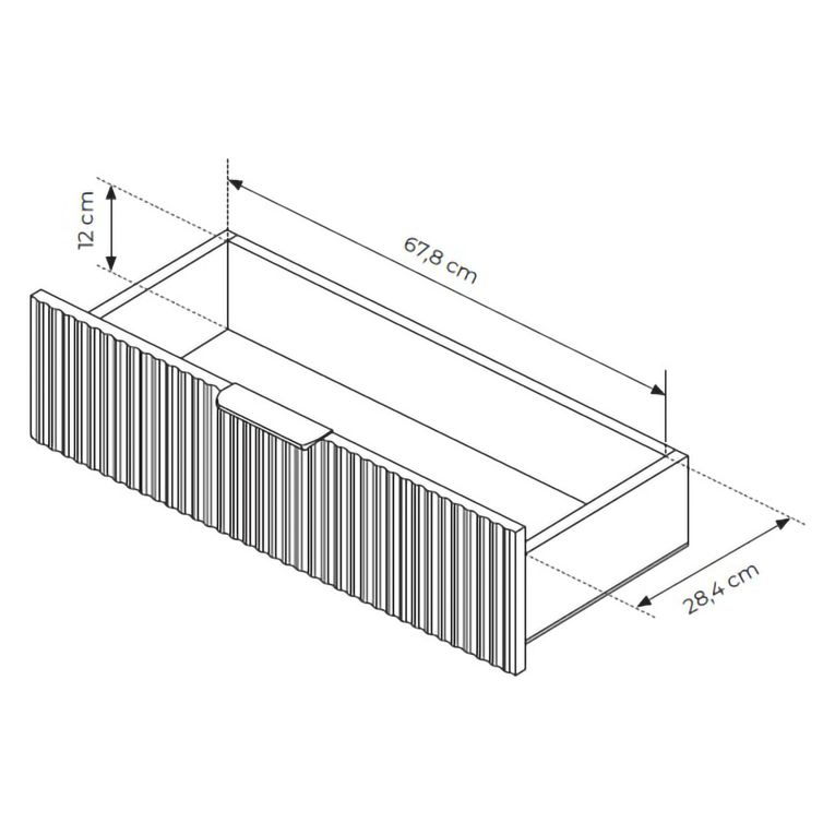 Credenza Nero 3 Cassetti un Ripiano 138x38x81h cm, Apertura Battente, Scorrevole - Halilomo