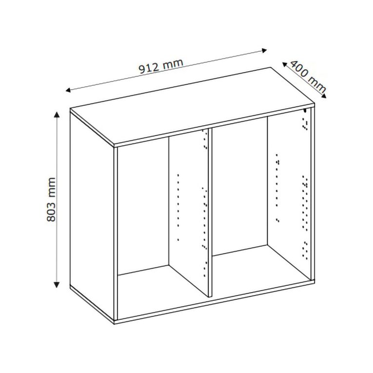 Credenza Nero Antracite 3 Cassetti Un'anta 91x40x98h cm, Apertura Battente, Scorrevole - Lemihapa