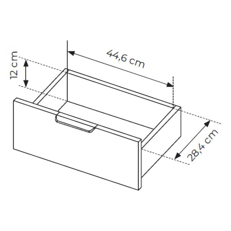 Credenza Nero Antracite oro 2 Cassetti 3 Ripiani 103x40x123h cm, Apertura Battente, Scorrevole - Hameno