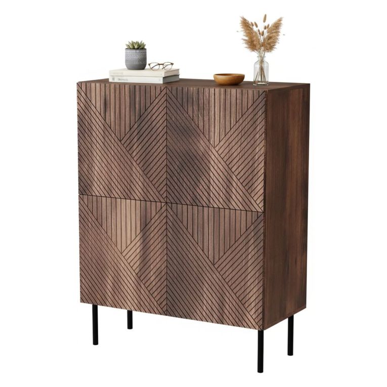 Credenza noce 118x40x89h cm 2 ante - Gaby