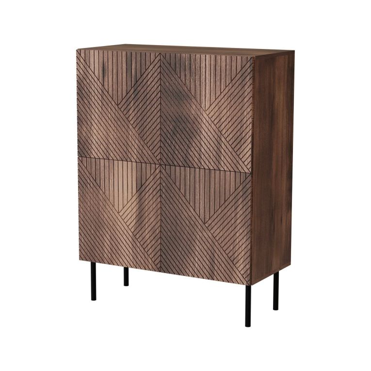 Credenza noce 118x40x89h cm 2 ante - Gaby