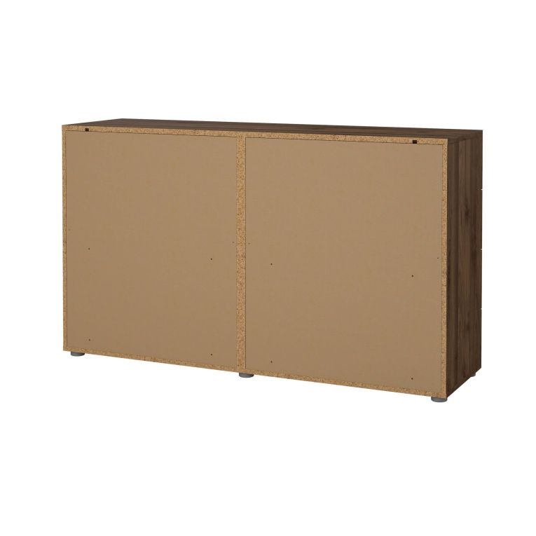 Credenza noce 140x40x81h cm 8 cassetti - Phethai