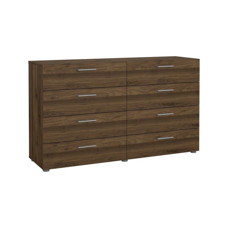 Credenza noce 140x40x81h cm 8 cassetti - Phethai