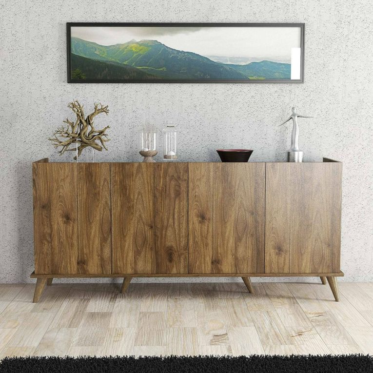 Credenza noce 180x45x80h cm 4 ante - Paine