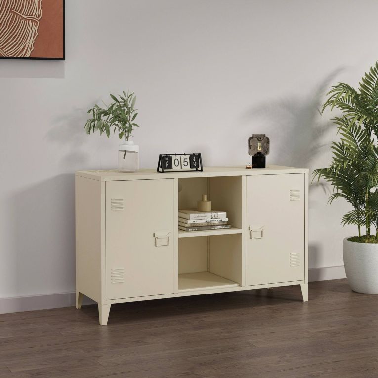 Credenza panna 120x40x73h cm 2 ante - Friddi