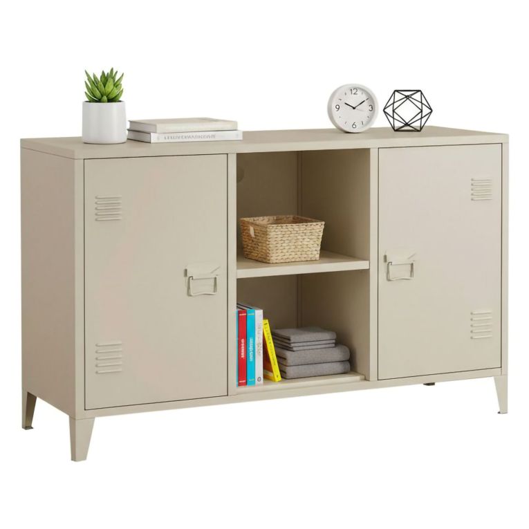 Credenza panna 120x40x73h cm 2 ante - Friddi