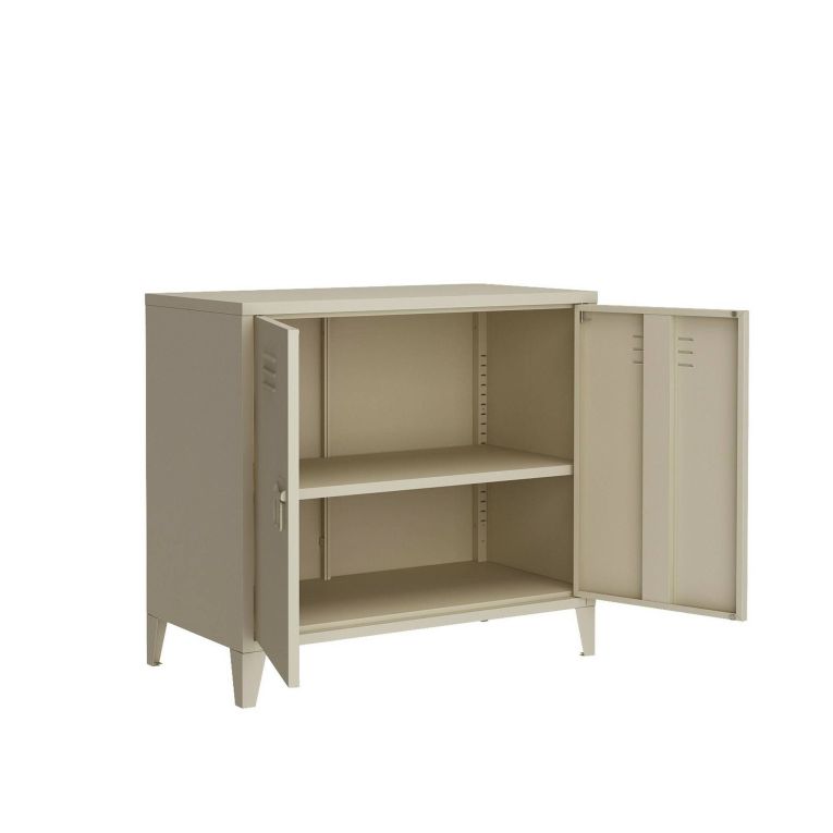 Credenza panna 80x40x73h cm 2 ante - Conco