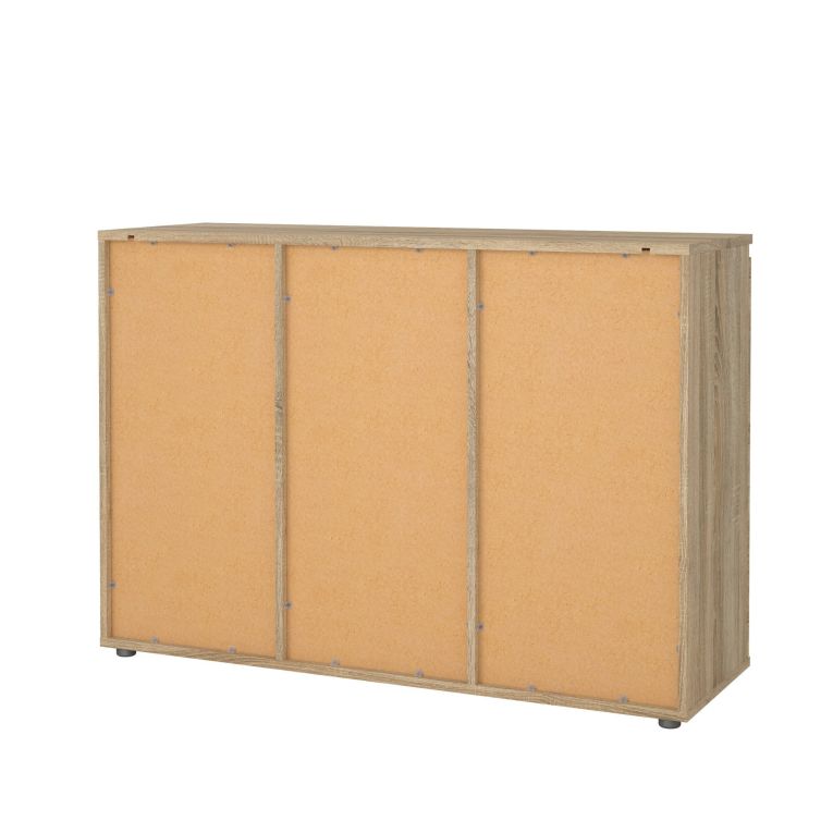 Credenza quercia 119x40x83h cm 2 ante e 3 cassetti - Zumpano