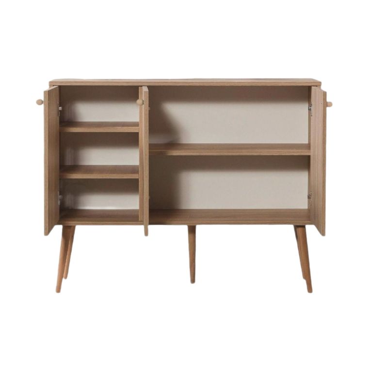 Credenza quercia 120x36x90h cm 3 ante - Arzumia