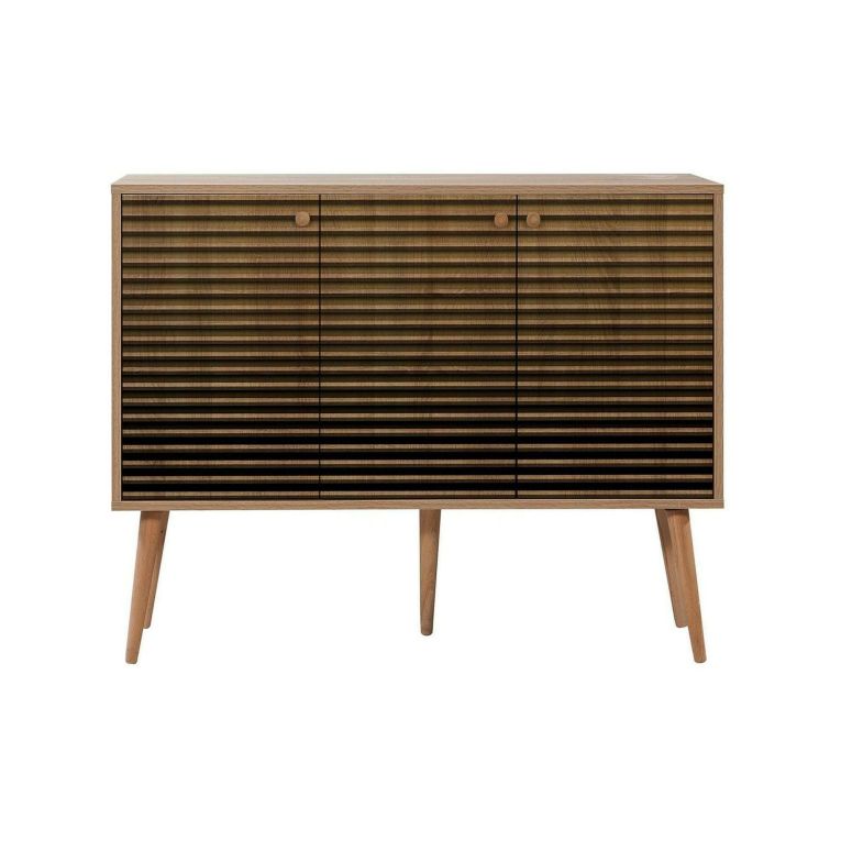 Credenza quercia 120x36x90h cm 3 ante - Arzumia