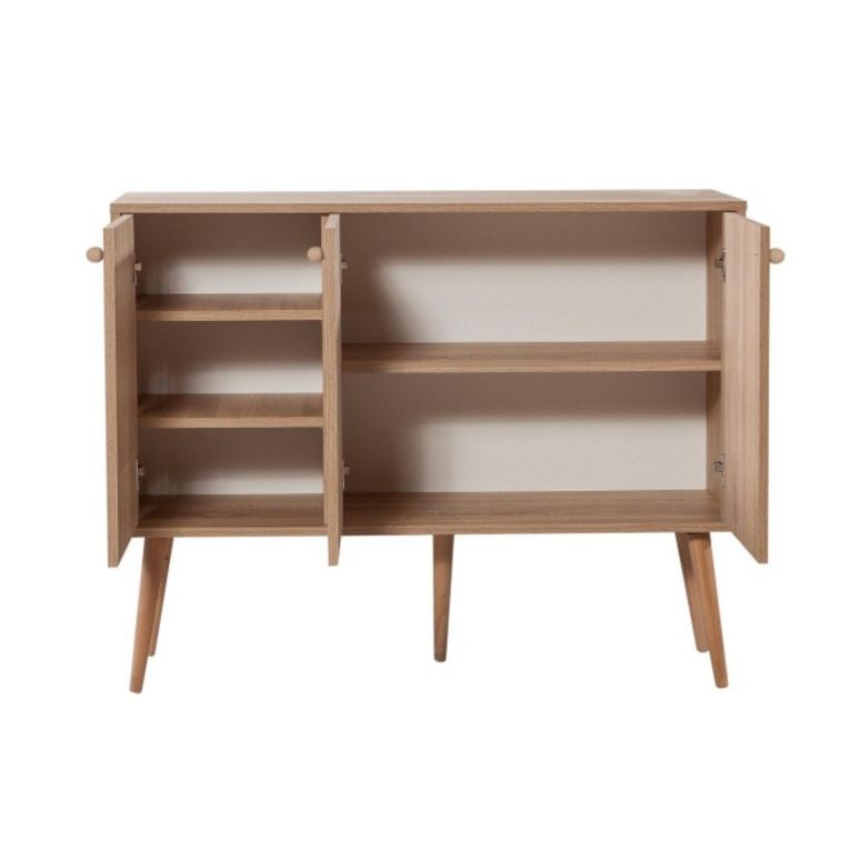 Credenza quercia 120x36x90h cm 3 ante - Haratan