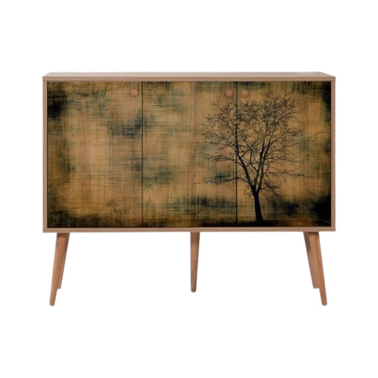 Credenza quercia 120x36x90h cm 3 ante - Haratan