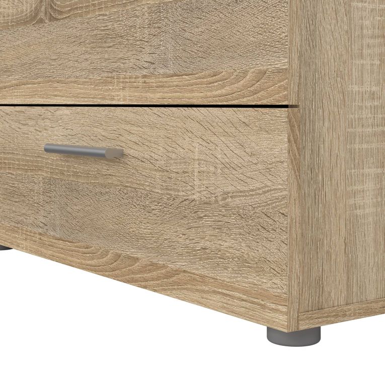 Credenza quercia 140x40x81h cm 8 cassetti - Phethai