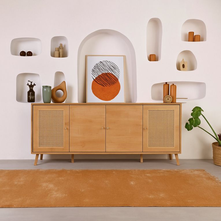 Credenza quercia 180x41x81h cm 4 ante - Tarawa